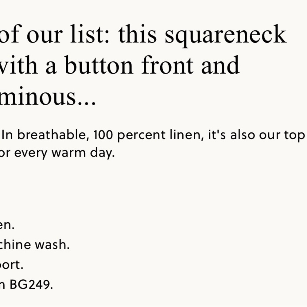 J. Crew Squareneck Button-Front Linen Top - Picture 3 of 3